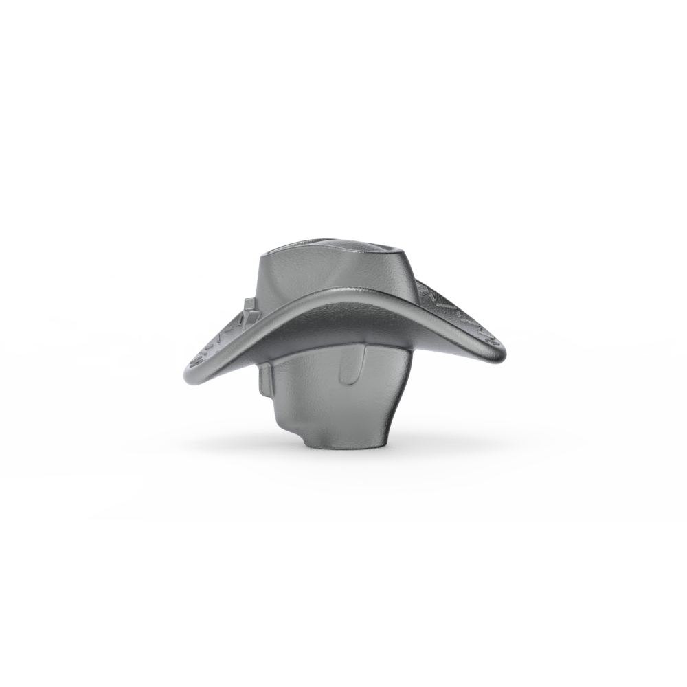Набор посуды с антипригарным покрытием из нержавеющей стали, уникальная литая ковбойская посуда с капюшоном, ручка крышки, ручка ковбойской шляпы